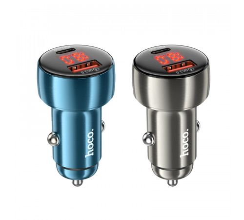 Автомобільний зарядний пристрій Hoco Z50 Leader PD30W+QC3.0