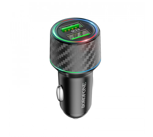 Автомобільний зарядний пристрій Borofone BZ21A Brilliant QC3.0