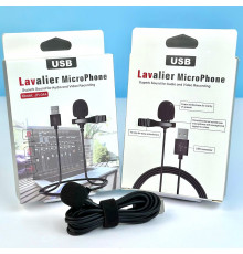 Петличний мікрофон JH-044 Lavalier MicroPhone USB із затискачем