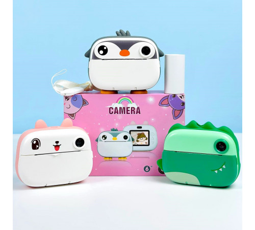 Дитяча фотокамера Animals M05 із функцією друку та з фронтальною камерою