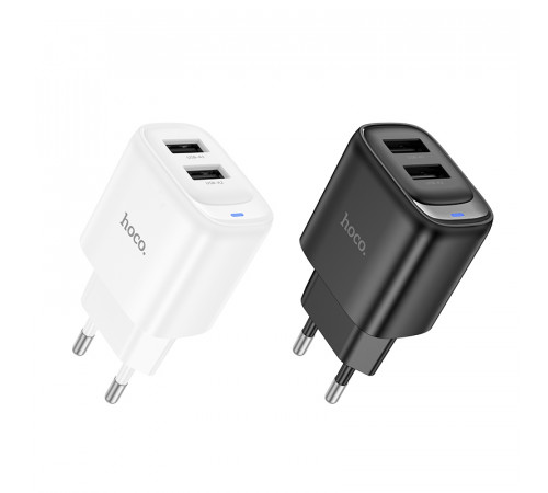 Мережевий зарядний пристрій Hoco C141A Smart 2.1A