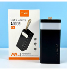 УМБ Power Bank WUW-TUGII Y54 40000mAh PD22.5W (з ліхтарем)