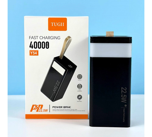 УМБ Power Bank WUW-TUGII Y54 40000mAh PD22.5W (з ліхтарем)