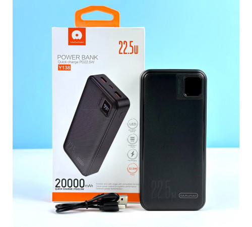 УМБ Power Bank WUW Y138 20000mAh PD20W+QC3.0 (22.5W)