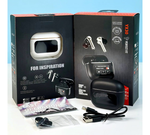 Бездротові навушники YX 30 ANC+ENC Smart case