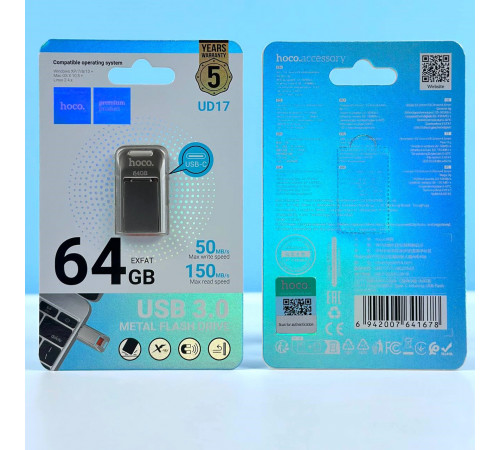 USB флеш Hoco UD17 64GB Smart Type-C USB3.0 Швидкісна
