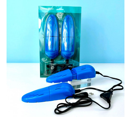 Сушарка для взуття Shoes Dryer Blue Розсувна від розетки