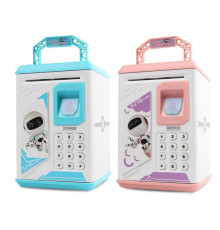 Скарбничка Електро сейф ROBOT BODYGUARD тільки Рожевий (48)