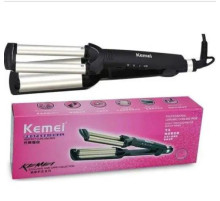 2022 Тройная плойка Kemei Km-2022    (40)