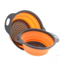 Друшлаг складний силіконовий 2шт (100) (72)
