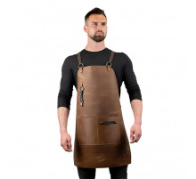 Кожаный фартук Daddy Smoke светло-коричневый