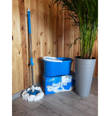 Швабра   С ВЕдром круглая    Easy Mop швабра и ведро с отжимом + КОРОБКА   (25)