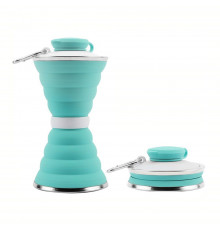 Силіконова пляшка складана folding travel water cup 9588 (100)