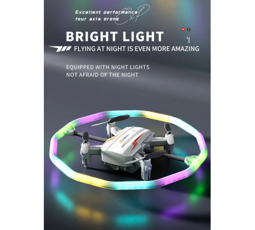 Квадрокоптер Дрон із кольоровим світлом PLANE TOYS BK2 дистанційним керуванням (48)