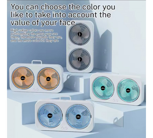 Вентилятор Подвійний подвійний крутий з циркуляцією повітря LY-879 F8(36)