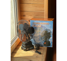 Вентилятор На аккумуляторі 48В Чорний fan 0515 (16)