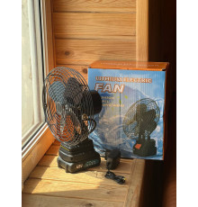 Вентилятор На аккумуляторі 48В Чорний fan 0515 (16)