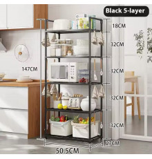 Етажерка на 5 полиць підлогова Storage rack XL-1330 (10)
