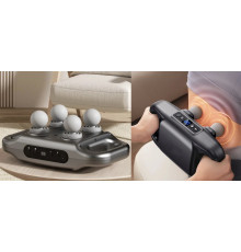 Перкусійний масажер ЧОТИРИ головками 4РОЛИКFour fascia guns mixed colors (Xl-1190) (18)