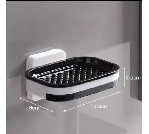 027 Настінний двошаровий тримач для мила, зберігання аксесуарів Soap dish 873 (200)