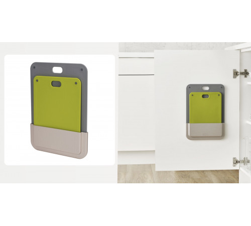 Дошка для нарізки з тримачемJ oseph Joseph - DoorStore - підвісна кишеня з 2 дошками (50)