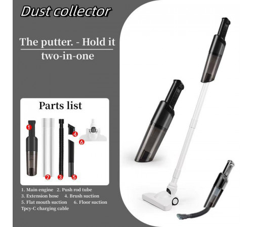 Вертикальний Акумуляторний пилосос ручний та вертикальний + трубка подовжувач XL-1651 (24)