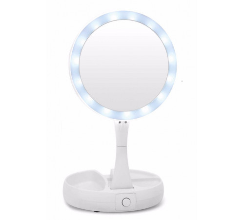 0032 Зеркало с подсветкой круглое  My Fold AWAY MIRROR    (48)