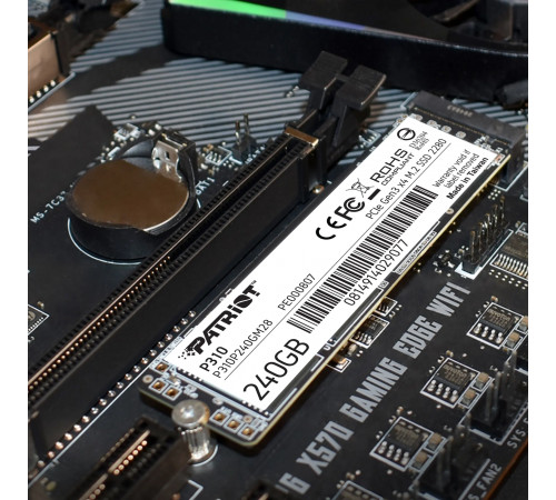 Накопичувач SSD M.2 Patriot P310 240GB NVMe 2280 PCIe 3.0 3D TLC (P310P240GM28)