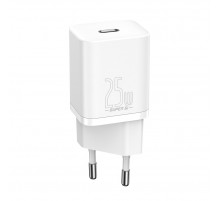 Мережевий зарядний пристрій Baseus Super Si Quick Charger 1C 25W EU White (CCSP020102)