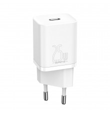 Мережевий зарядний пристрій Baseus Super Si Quick Charger 1C 25W EU White (CCSP020102)