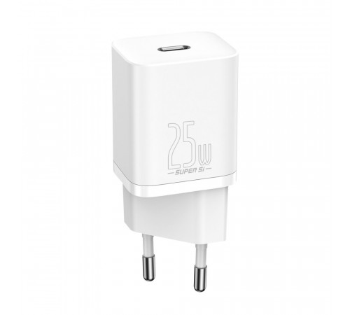 Мережевий зарядний пристрій Baseus Super Si Quick Charger 1C 25W EU White (CCSP020102)