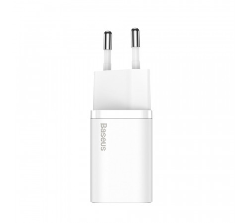 Мережевий зарядний пристрій Baseus Super Si Quick Charger 1C 25W EU White (CCSP020102)