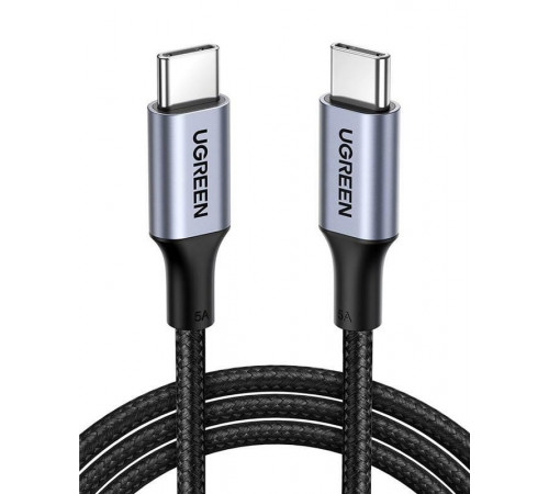 Кабель UGREEN US316 USB-C Cable Aluminum Case with Braided 2m (Black) (UGR-70429) (UGR-70429)