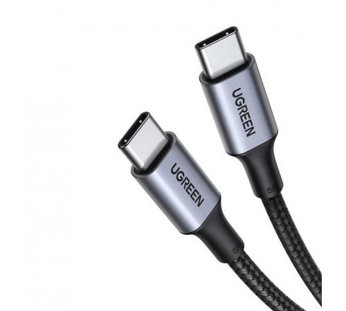 Кабель UGREEN US316 USB-C Cable Aluminum Case with Braided 2m (Black) (UGR-70429) (UGR-70429)