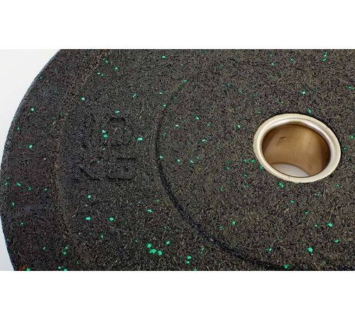 Бамперные диски для кроссфита Bumper Plates из структурной резины d-51мм Record RAGGY TA-5126-10 10кг
