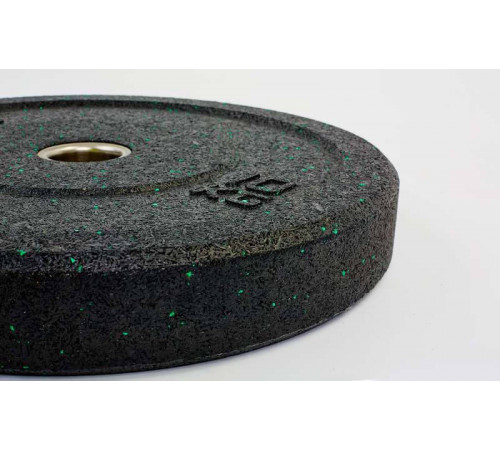 Бамперные диски для кроссфита Bumper Plates из структурной резины d-51мм Record RAGGY TA-5126-10 10кг