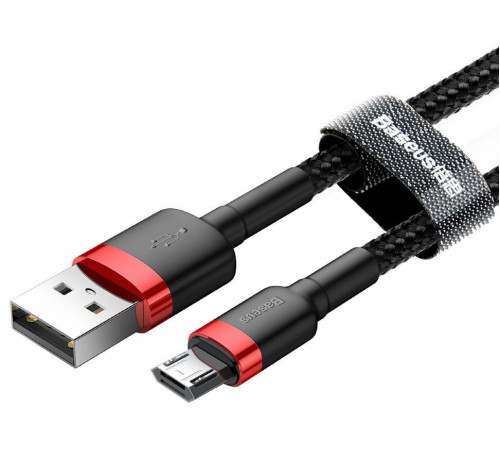 Кабель Baseus Cafule Cable USB For Micro 1.5A 2m Red+Black (CAMKLF-C91)