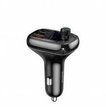 АЗП з FM-модулятором Baseus T Shaped S-13 Car Bluetooth MP3 Player (PPS Fast Charger Edition) Black (CCMT000101)