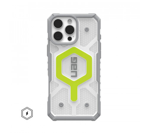 Чохол для смартфона UAG AAA Pathfinder Mag Clear for Apple iPhone 16 All Light Green (UAGPTCL16LightGreen)
