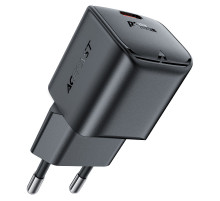Мережевий зарядний пристрій ACEFAST A73 mini PD20W GaN USB-C charger Black (6974316282648)