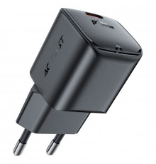 Мережевий зарядний пристрій ACEFAST A73 mini PD20W GaN USB-C charger Black (6974316282648)
