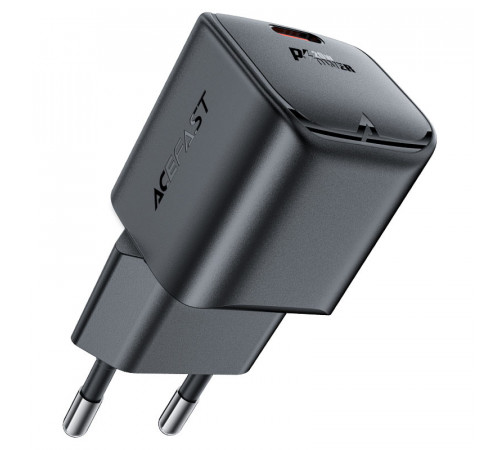 Мережевий зарядний пристрій ACEFAST A73 mini PD20W GaN USB-C charger Black (6974316282648)