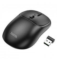 Маніпулятор миша HOCO GM25 Royal dual-mode business wireless mouse Dark Night Black (6942007608527)