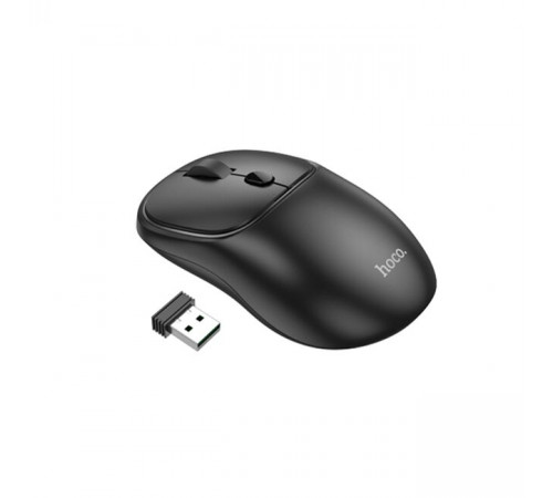 Маніпулятор миша HOCO GM25 Royal dual-mode business wireless mouse Dark Night Black (6942007608527)