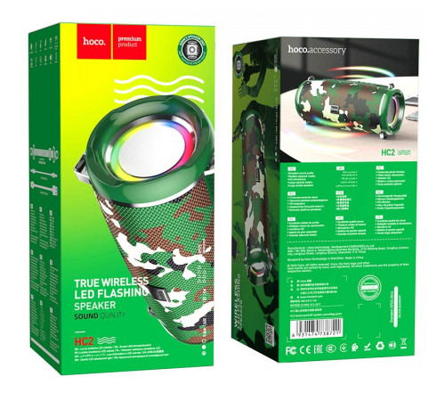 Портативна колонка HOCO HC2 Xpress sports BT speaker, 5W*2, Camouflage Green (6931474738721)