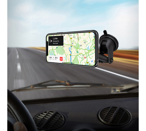 Автотримач для телефона HOCO CA67 Sagittarius series stretch magnetic car holder Black (6931474725455)