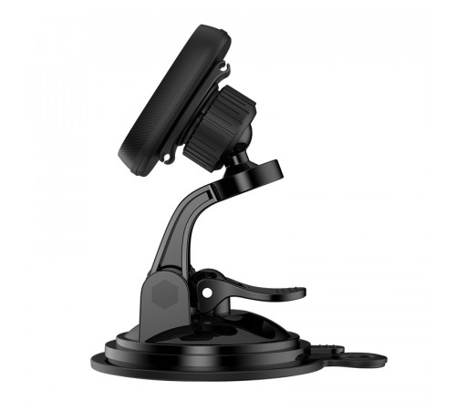 Автотримач для телефона HOCO CA28 Happy journey series suction cup magnetic car holder Black (6957531072966)