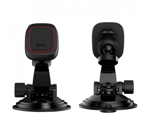 Автотримач для телефона HOCO CA28 Happy journey series suction cup magnetic car holder Black (6957531072966)