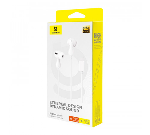 Навушники дротові Baseus Encok HZ20 (3.5mm)  Moon White (A00171500213-00)