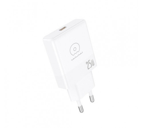 Мережевий зарядний пристрій WUW-C216 25W Gan ChargerUSB C white (C216)